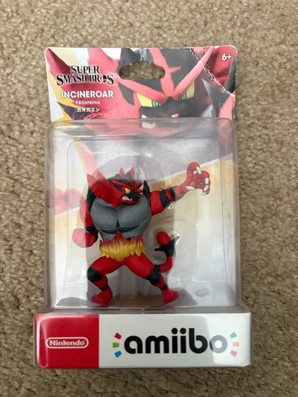 Share Nintendo Amiibo Incineroar Super Smash Bros Amiibo SEALED